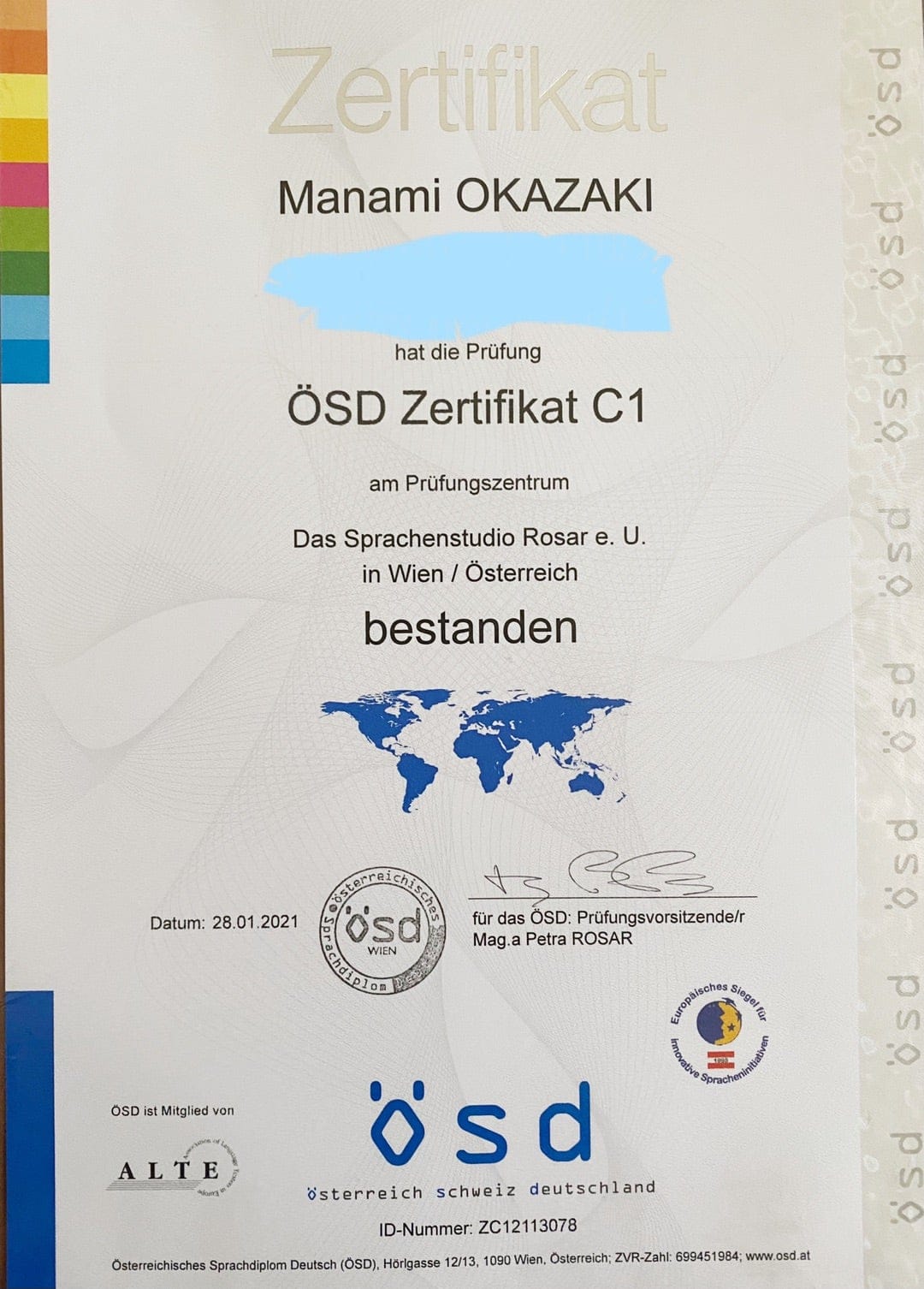 Goethe-Zertifikat A1, A2, B1, B2, C1, C2 kaufen