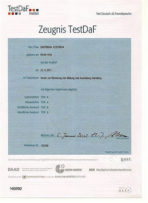 TestDaF-Zertifikat ohne Prüfung kaufen