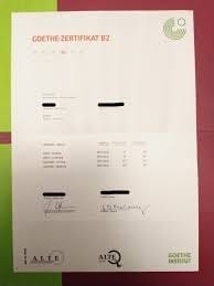 b2 goethe neu text beispiel