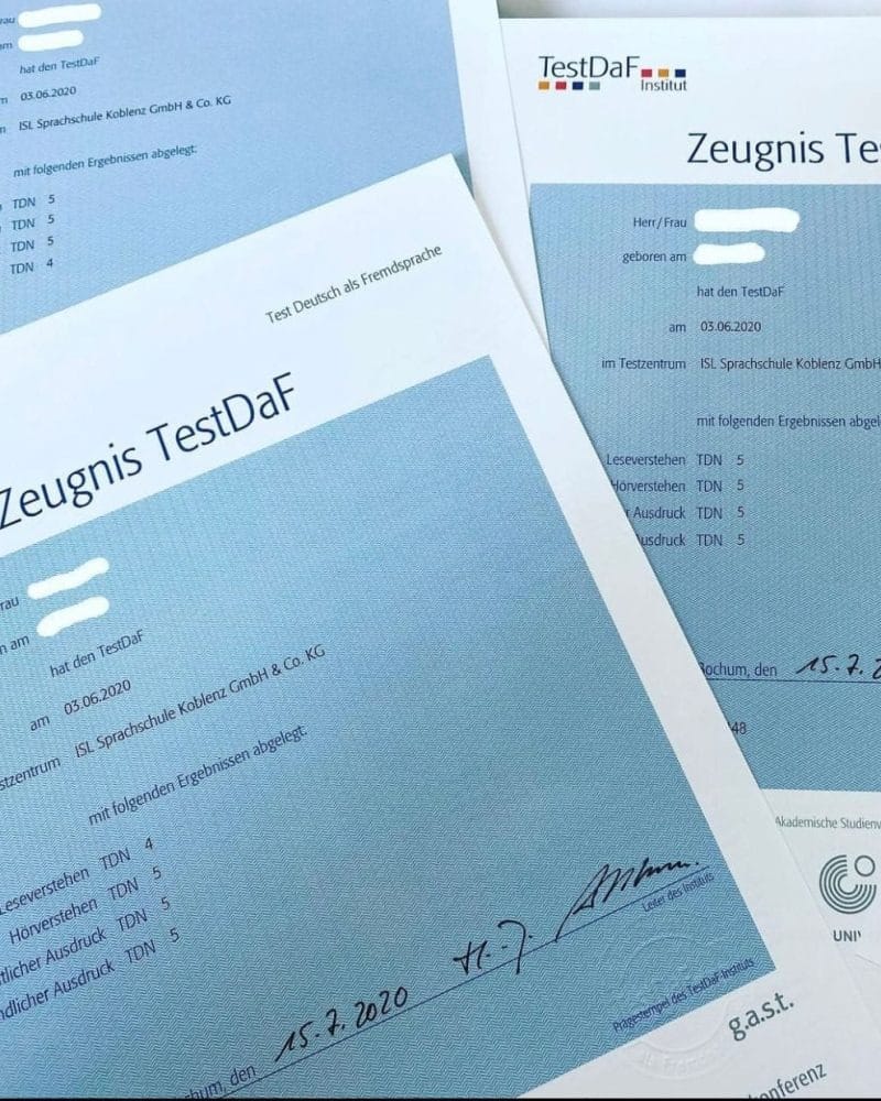 DSH2-Prüfung oder TestDAF