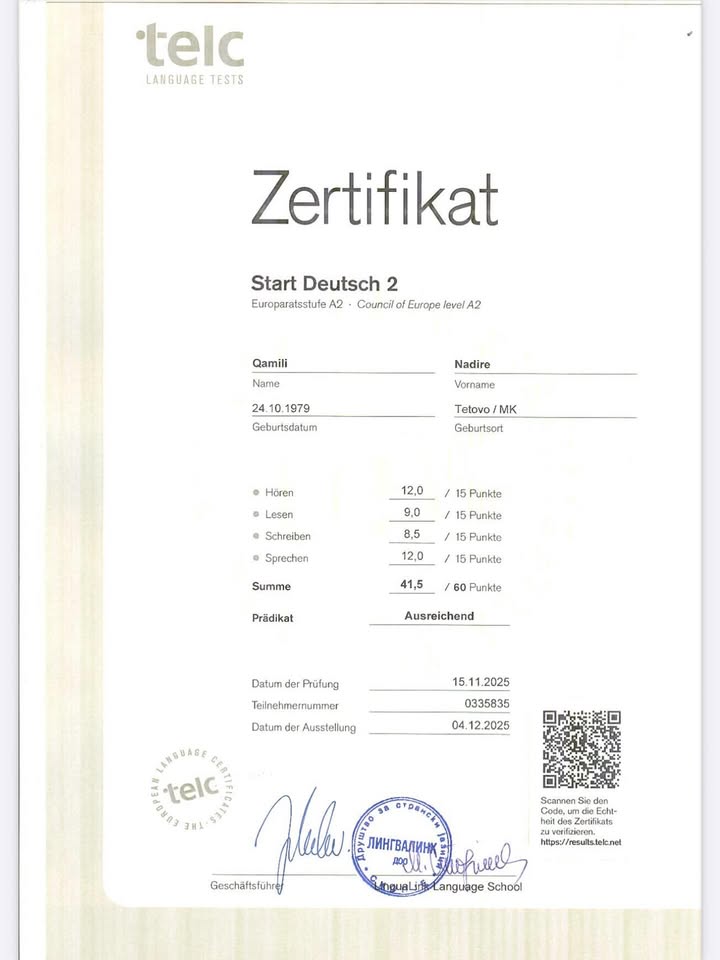 Kaufen Sie Ihr TELC A2-Zertifikat zum günstigen Preis in Polen